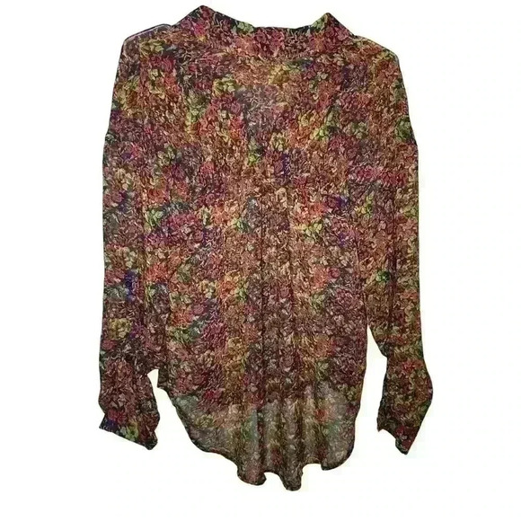 FREE PEOPLE Floral Sheer Blouse - Picture 3 of 5